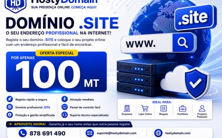 Domínio .SITE por Apenas 100 MT – Crie a Sua Presença Online Hoje!